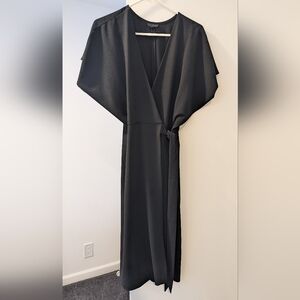Topshop Black Wrap Dress